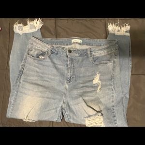 Ms. Cello skinny jeans tattered ankle 20